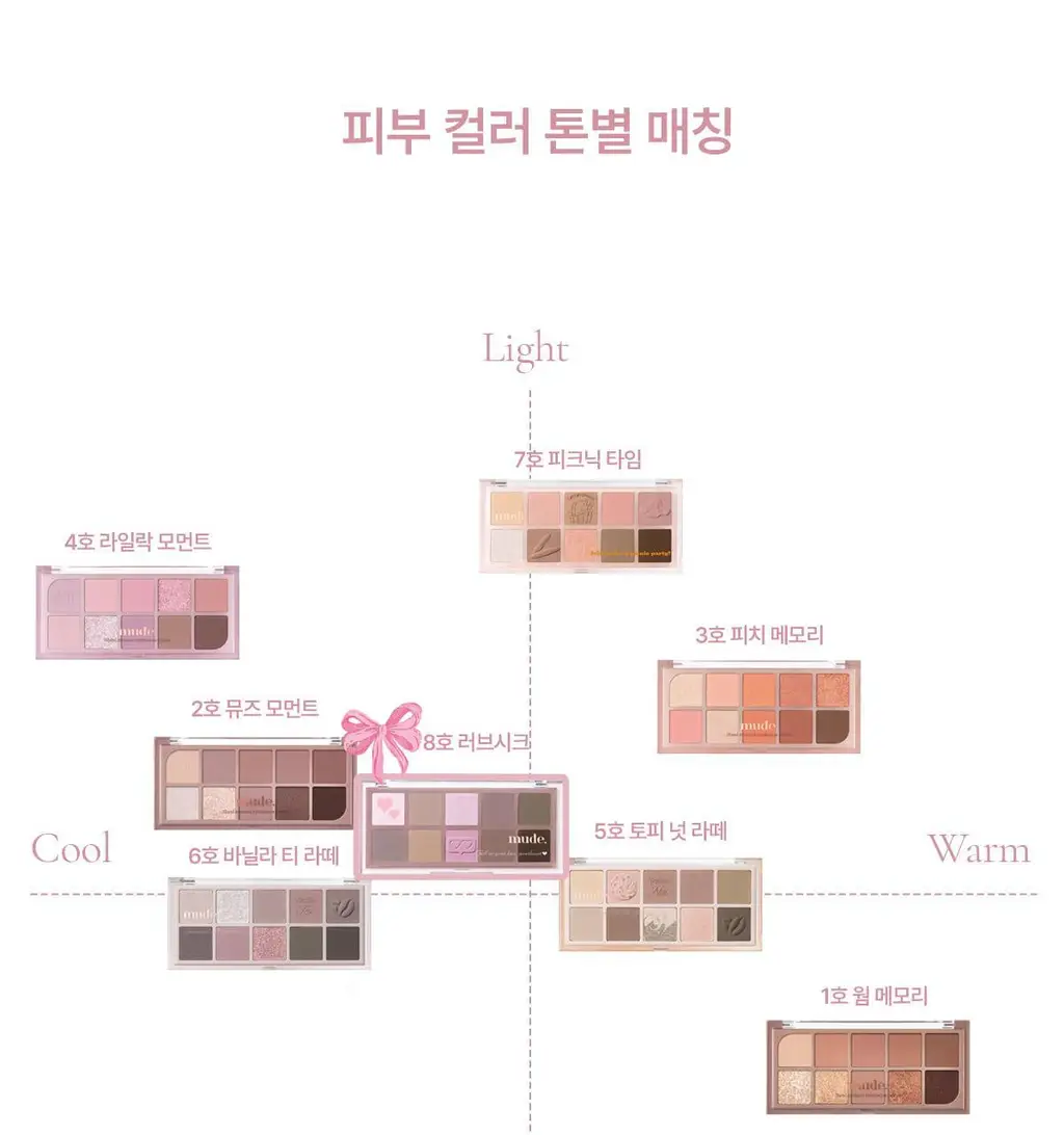 [NEW컬러] 뮤드 숄 모먼트 아이섀도우 팔레트 8종 중 택1 상세페이지 47